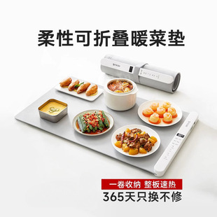New Multifunctional Warming Cutting Board for Home Use, Food Insulation Dining Table Hot Cutting Board Heating Pad, Flexible Foldable for Winter