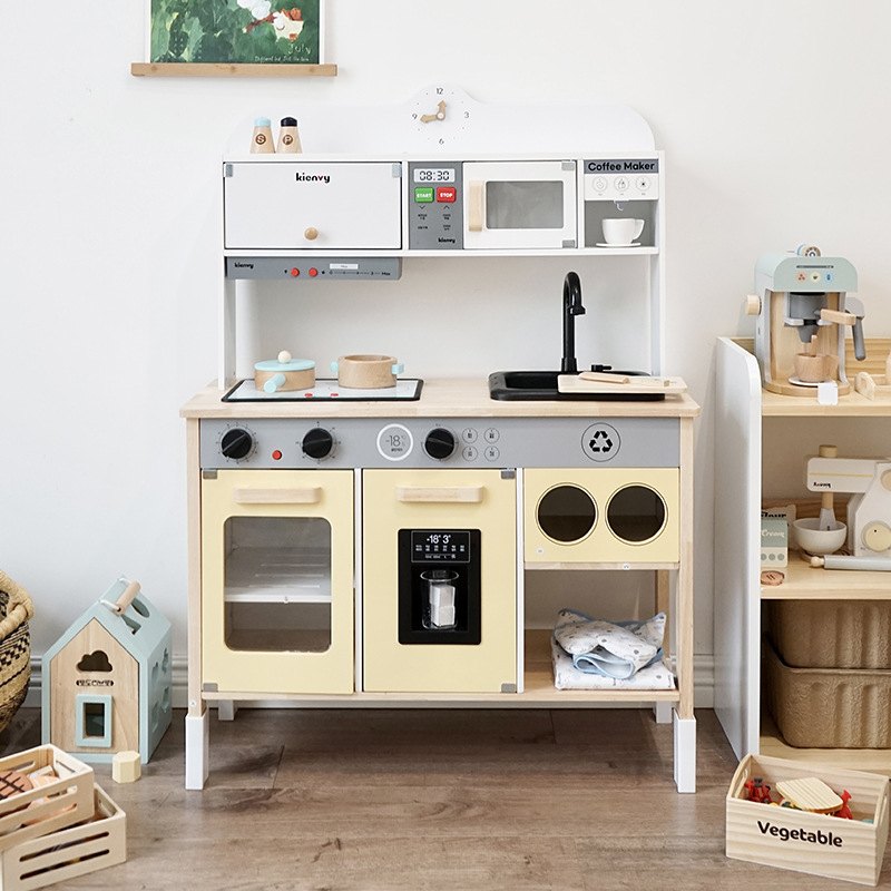 Cocina multifuncional de cocina de cocina de cocina de cocina de cocina de cocina de cocina de cocina de madera de cocina de luz de sonido de agua de madera