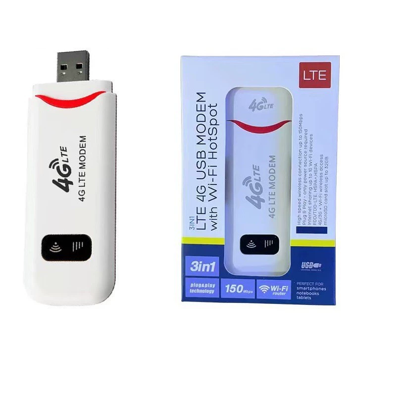 USB Wi‑Fi модем-донгл 4G/3G, портативный беспроводной интернет, компактный plug‑and‑play