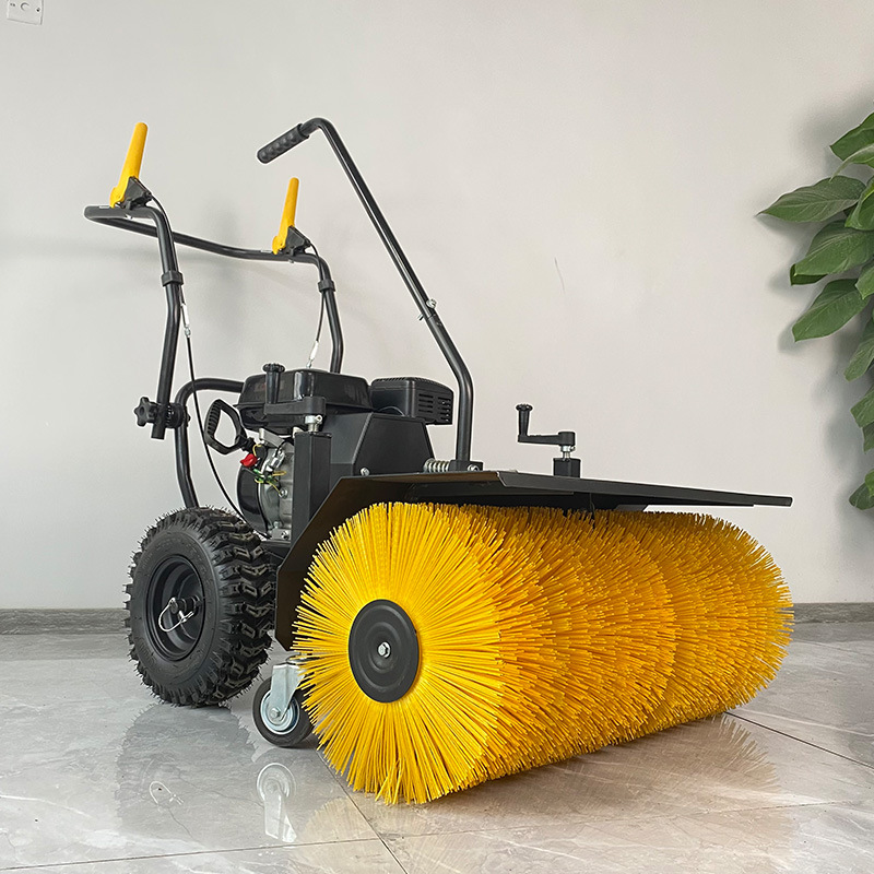 手推式扫雪机小型滚刷扫雪车清雪机路政燃油清雪铲雪多功能除雪机