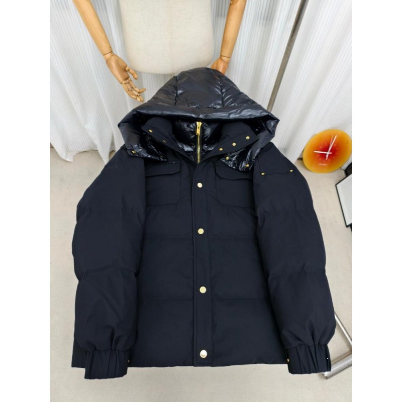 26 Spliced Thick Hooded Down Jacket Windproof Unisex 12 34