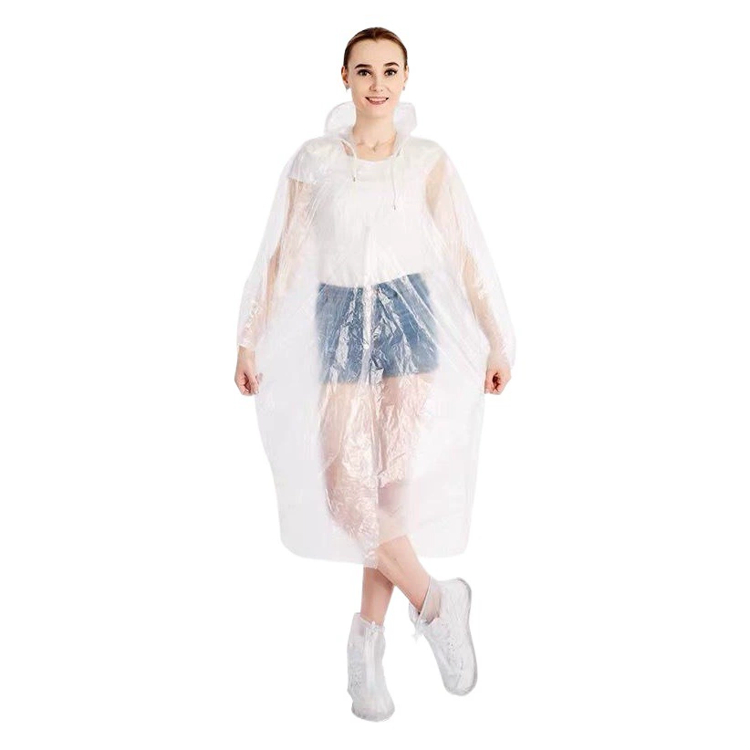 Одноразовый плащ утолщенный завод прямой студент живописное место дрейфующий открытый портативный пончо для карт прозрачный оптом