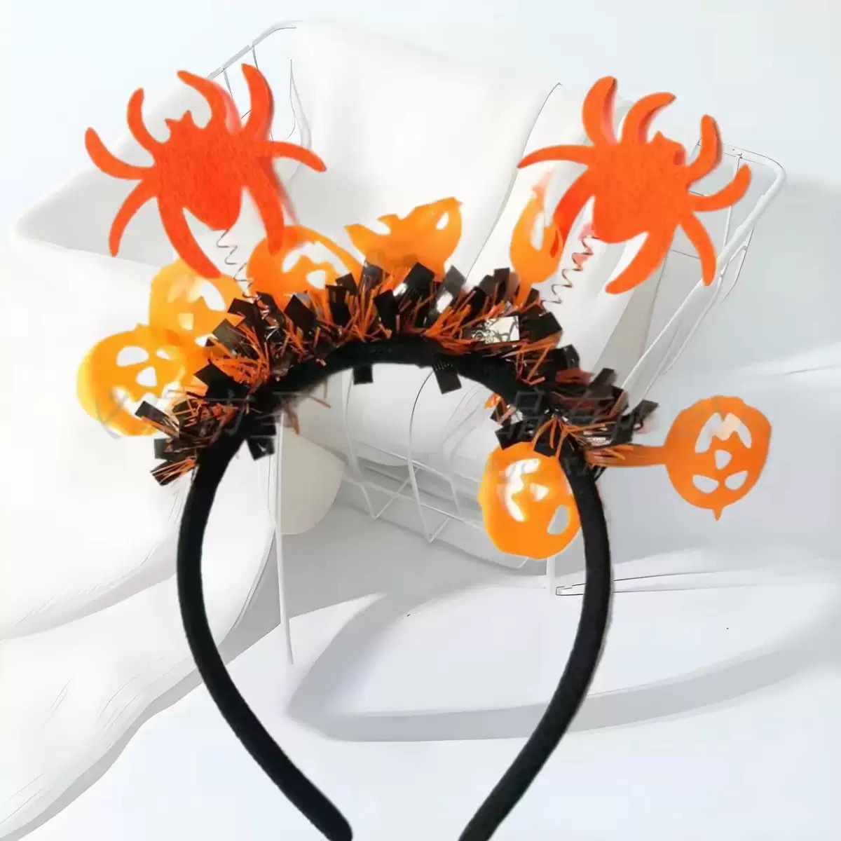 Halloween transfronterizo anillo de cabello personalidad extraña calabaza de alto nivel accesorios accesorios de vestir joyas especiales de cabello