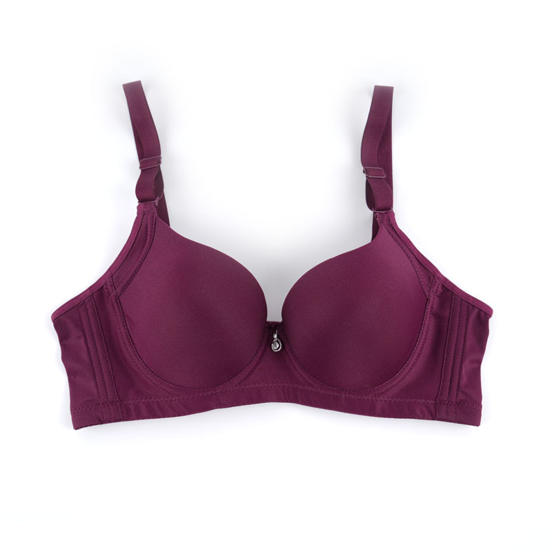 Nuevo tipo de ropa interior anti-caída de colaterales para la piel taza delgada correa de hombro desmontable sujetador de mujer con anillo de acero suave