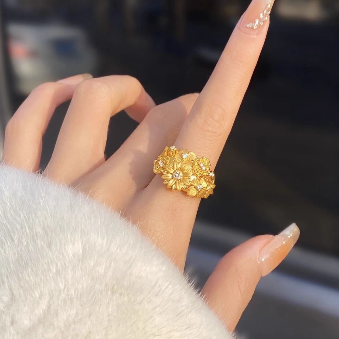 Shine Bright Everyday With Our Stunning Oval CZ Engagement Ring, 925 Sterling Silver Four-prong Setting. Stack With Three-row Cz, Minimalist Matte Geo_voghion.com