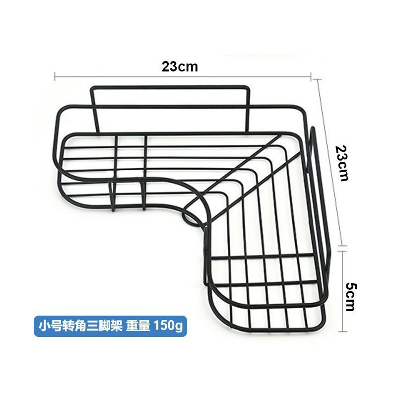 Estante de baño de esquina de acero inoxidable Estante de almacenamiento de baño sin perforación Estante triangular de pared de baño