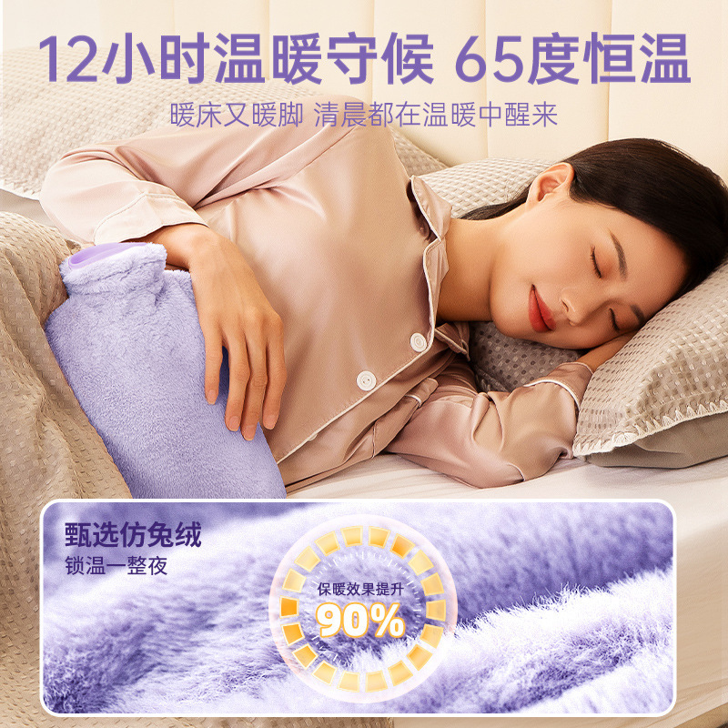 热水袋注水暖水袋防爆敷肚子女生大姨妈专用小号可爱卡通热敷暖手|undefined