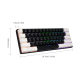 Cross-border 61-key mechanical keyboard green axis wired home office game computer mechanical keyboard e-sports keyboard