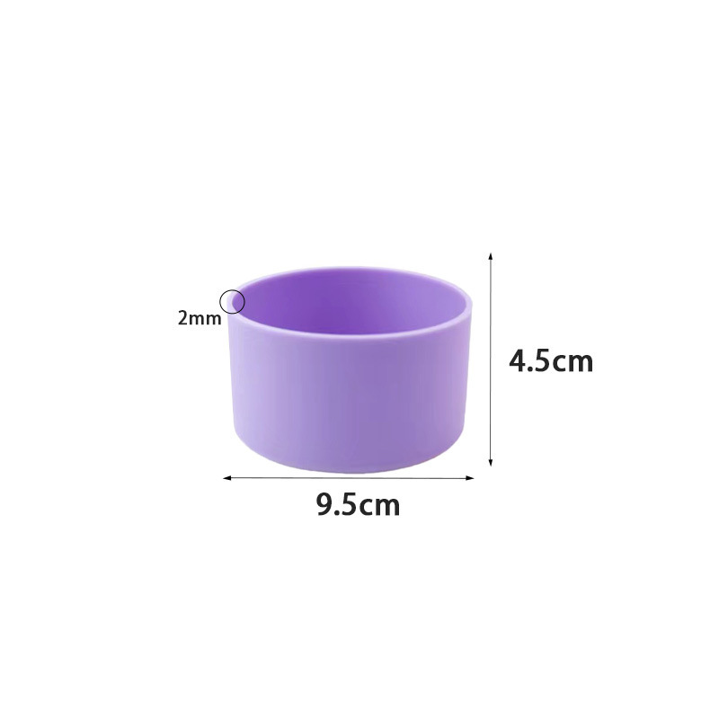 실리콘 컵 슬리브*원형*9.5*4.5cm*바이올렛