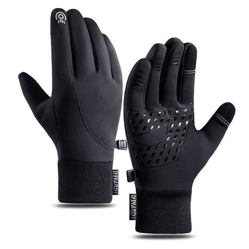 Winter cycling gloves for men and women, velvet warm touch screen outdoor sports gloves, waterproof, windproof and cold-proof cycling gloves