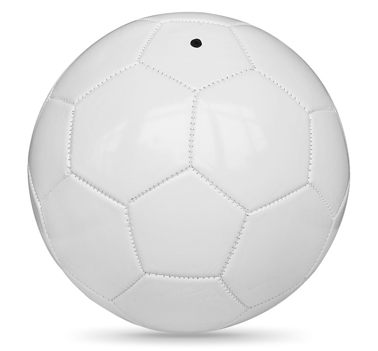 White Football For Children And Students Training Match Ball_voghion.com
