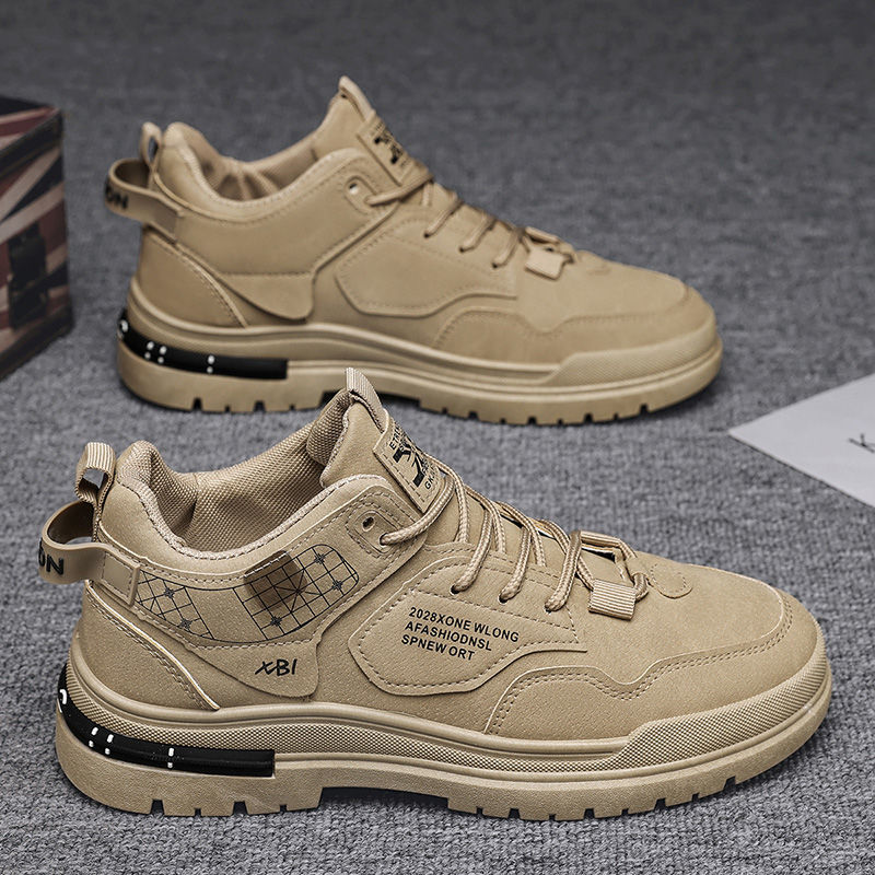 Zapatos de hombre invierno nuevos zapatos Martin de alta altura antideslizante anti-desgaste zapatos de herramienta de altura anti-desgaste zapatos de montaña al aire libre