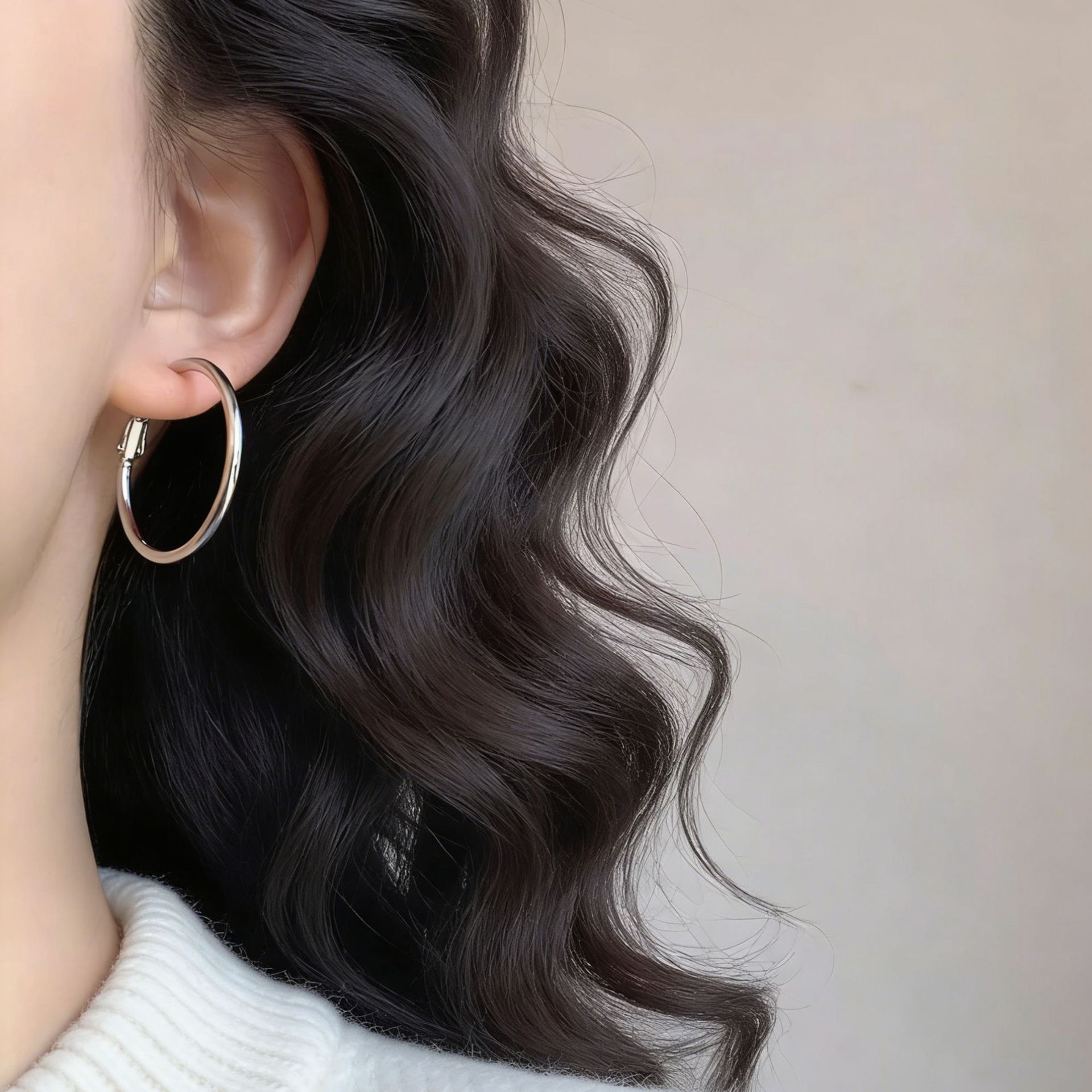 Classic Hoop Earrings For Women Unique Versatile Style_voghion.com