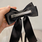 Универсальная заколка для волос с бантиком, шпильки для волос, аксессуар для волос, японские и корейские, простой и элегантный дизайн, популярно в интернете