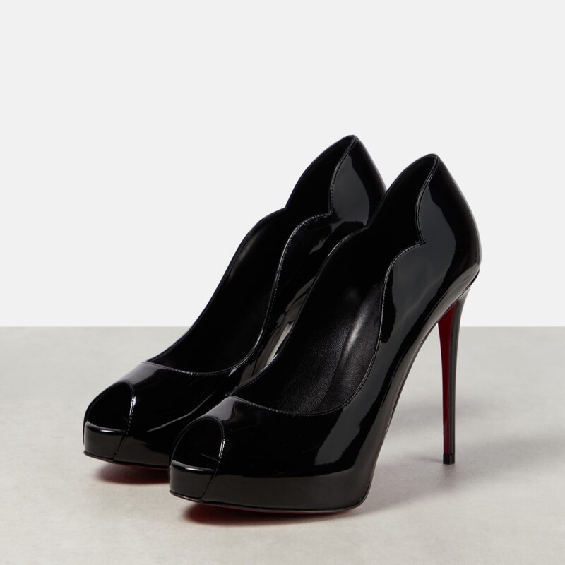 2025 Spring Waterproof Platform Shoes Women's Shoes Red Sole Sexy Stiletto Fish Mouth Shoes Large Size Sexy Banquet Shoes