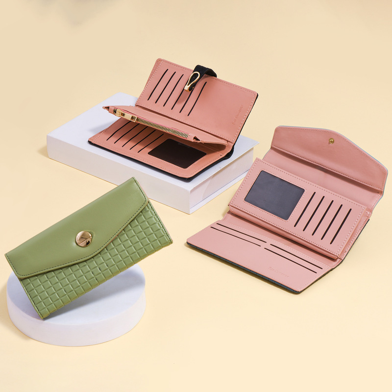 Cross-border Women's Wallet Women's Short ins Simple Student Multi-card Large Capacity Card Bag Coin Purse Wallet Wholesale