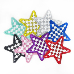 グリット五芒星 7.8x7.5 刺繍布パッチ刺繍スタンプ