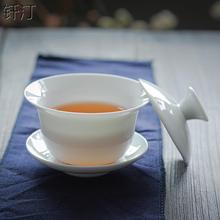 新款盖碗功夫茶具德化陶瓷简约整套套装白瓷茶壶茶杯泡茶会客家用
