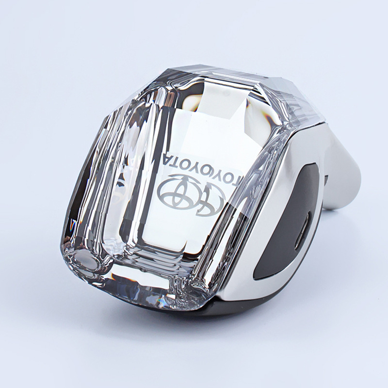 Manija de modificación de coche Cabeza de cambio de cristal LED táctil luminoso con luz de cambio universal de la cabeza de cambio automático