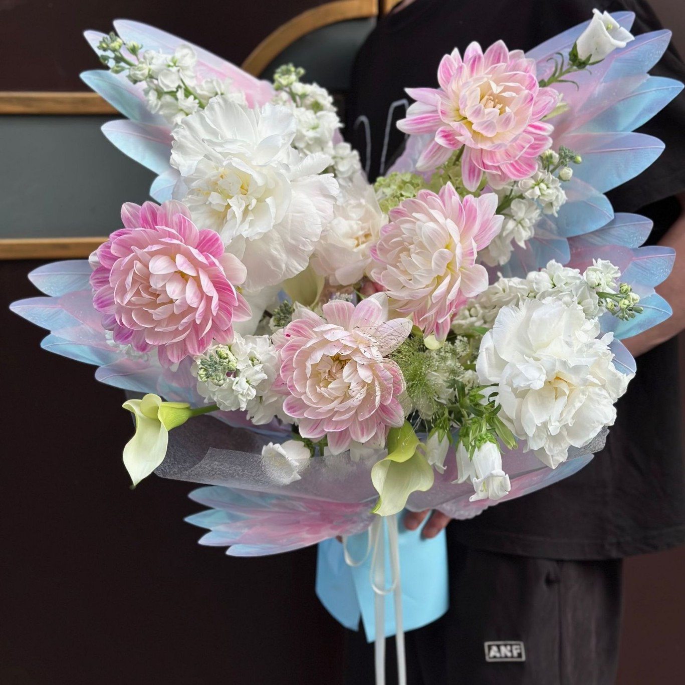 造型翅膀纸高级感创意鲜花束包装纸手工花艺diy材料花店资材