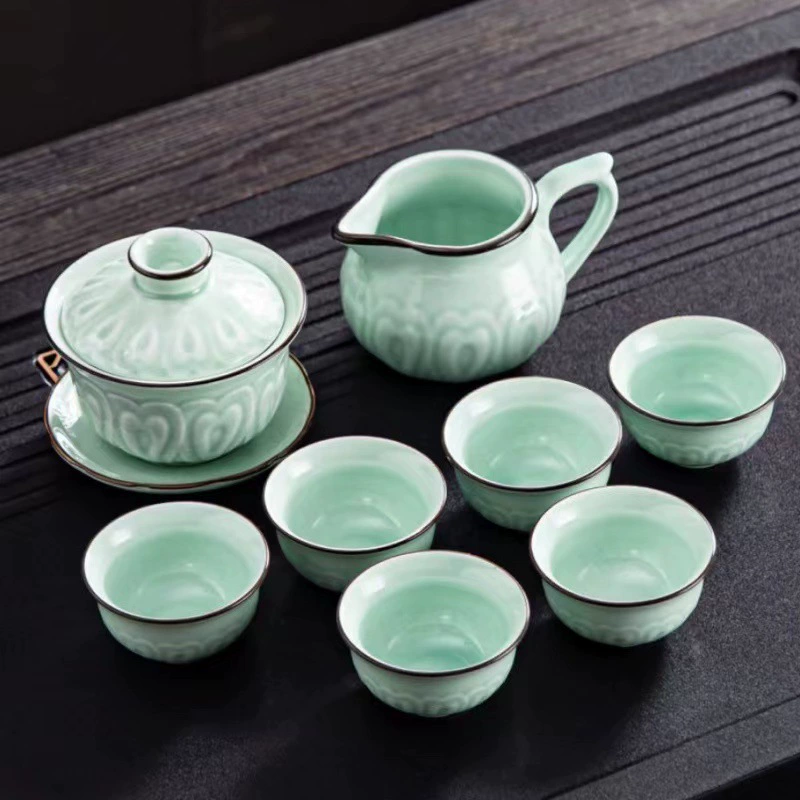 Tea set, ceramic tea cup, gift box, simple and elegant design