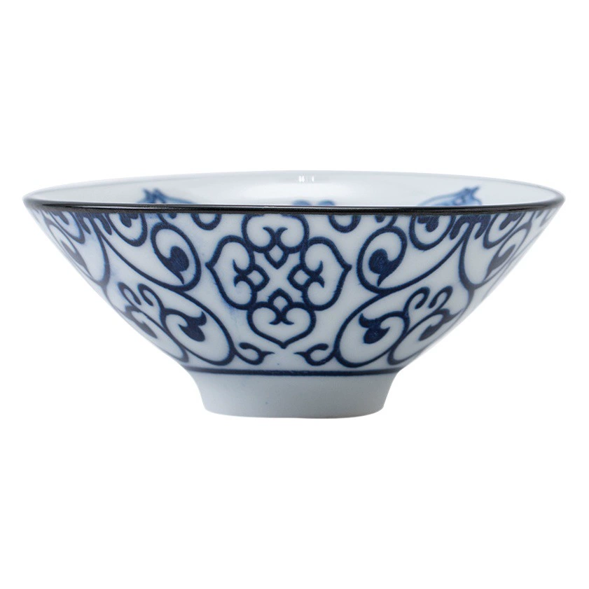 Сине-белая фарфоровая чайная чашка, керамическая чайная чаша, бамбуковая шляпа, чашка для чая кунг-фу, полный цвет, сине-белая чайная чашка, мастер-чашка, одна чашка, специальная цена