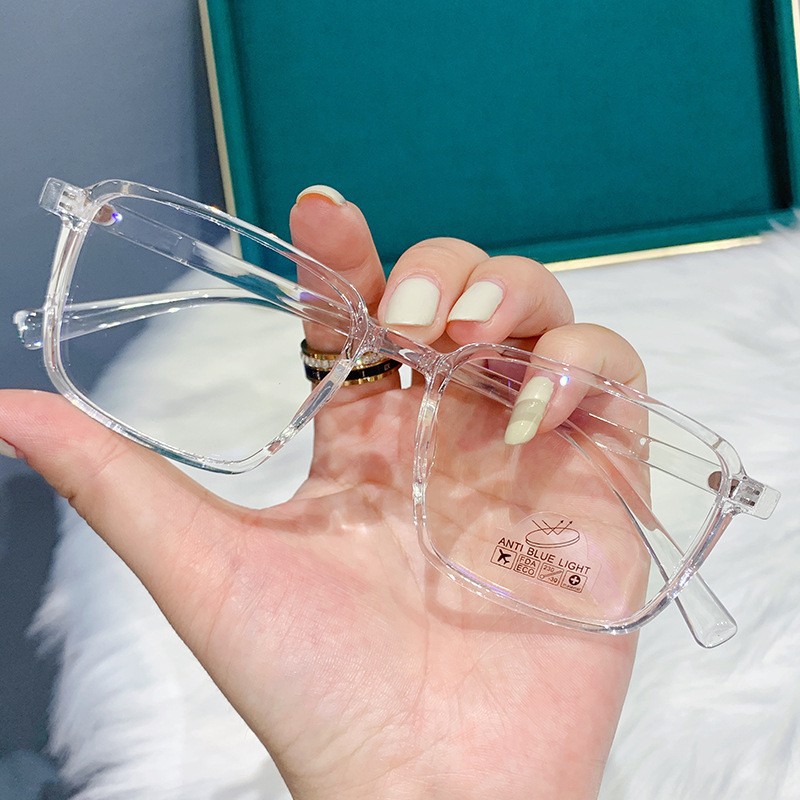 Gafas de lectura Star avanzado marco gris personalidad de la moda brillo estrellado luz anti-azul Internet celebridad mismo estilo gafas
