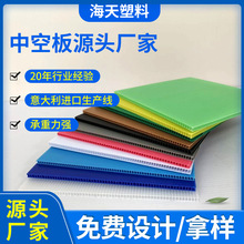 PP中空板2mm塑料板聚丙烯板万通板防静电隔板透明瓦楞板GRS认证