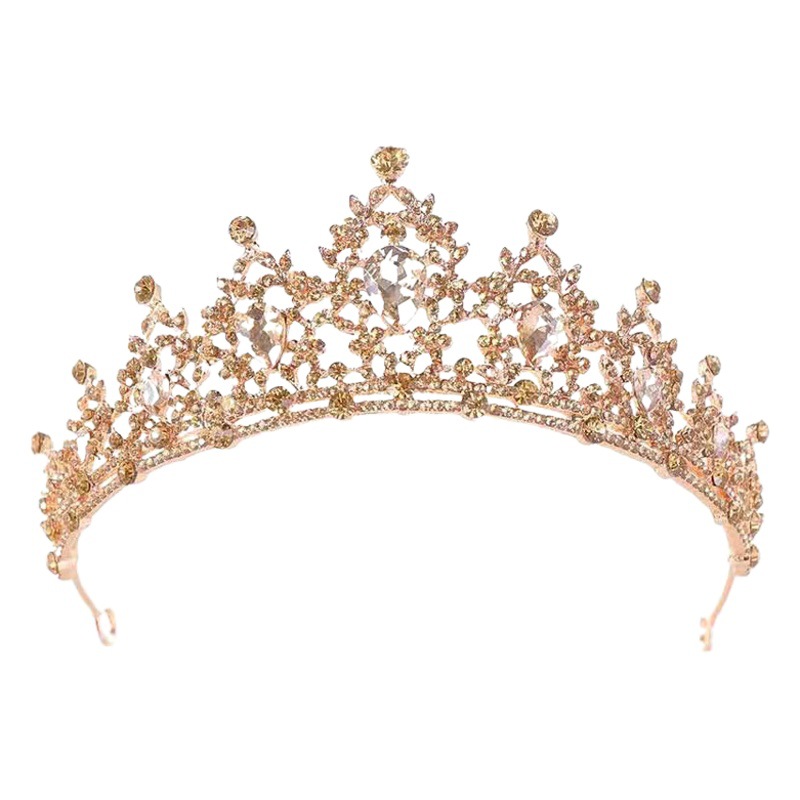 Los niños corona pastel tocado cristal accesorios para el cabello corona chica cumpleaños rendimiento diadema princesa vestido accesorios al por mayor