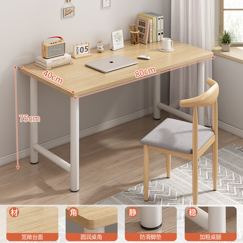 Entrega de roble pastoral inclinado en forma de x 80 * 40 cm + silla de Cuerno de hierro