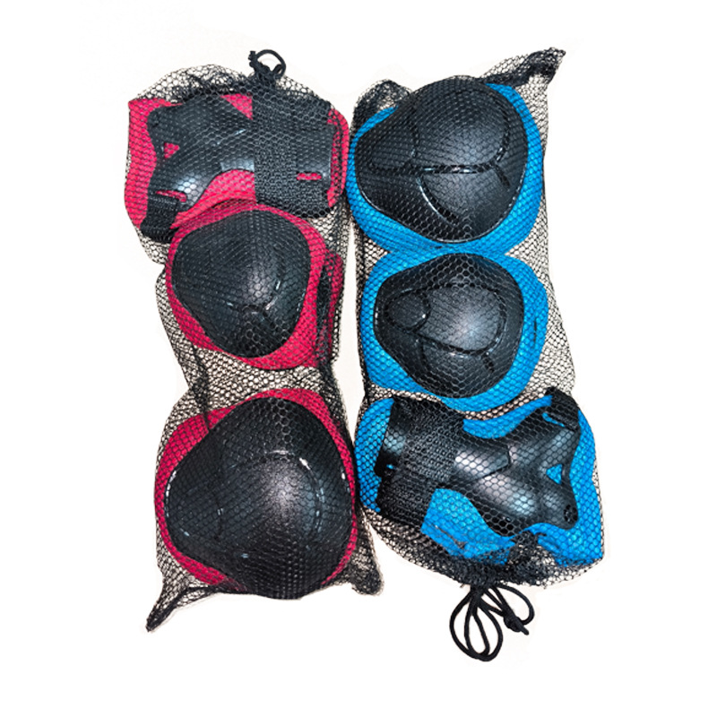 Juego de seis piezas de equipo de protección deportiva de patinaje sobre ruedas para niños