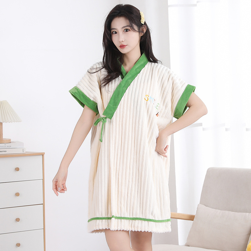 민소매 캔디 스트립 [7A 항균] 그린 엣지