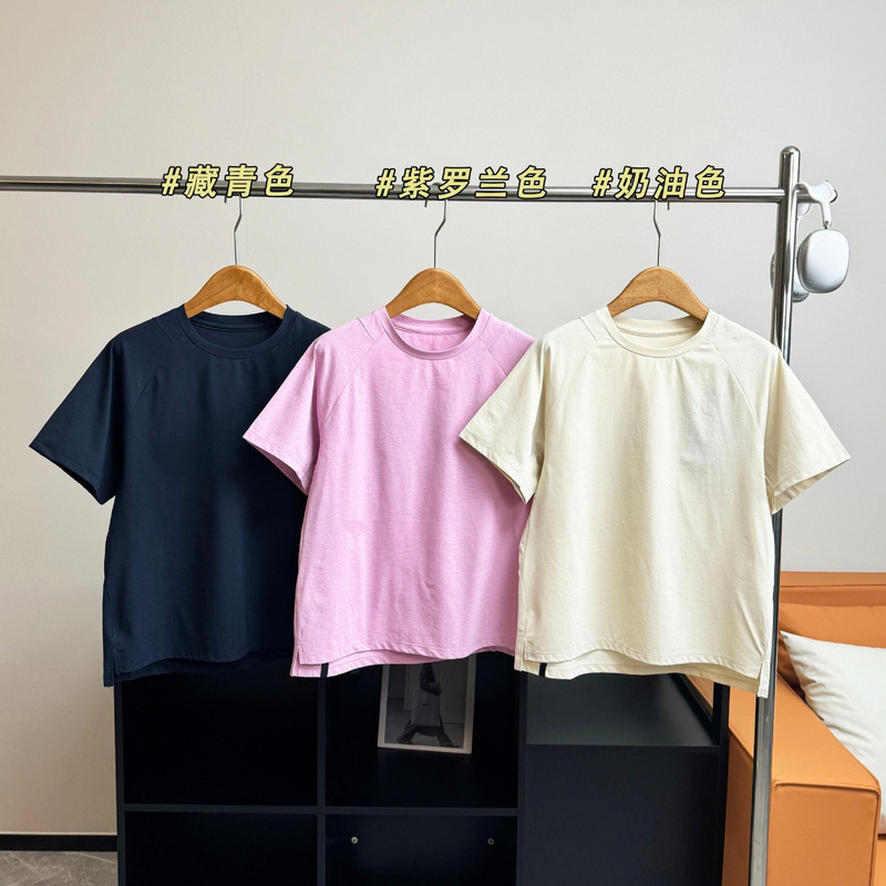 1284 Dijia's New Summer Style Outdoor Sports and Leisure Quick-Drying Cool-Feeling Back-Printed Women's Round-Neck Short-Sleeved T-Shirt