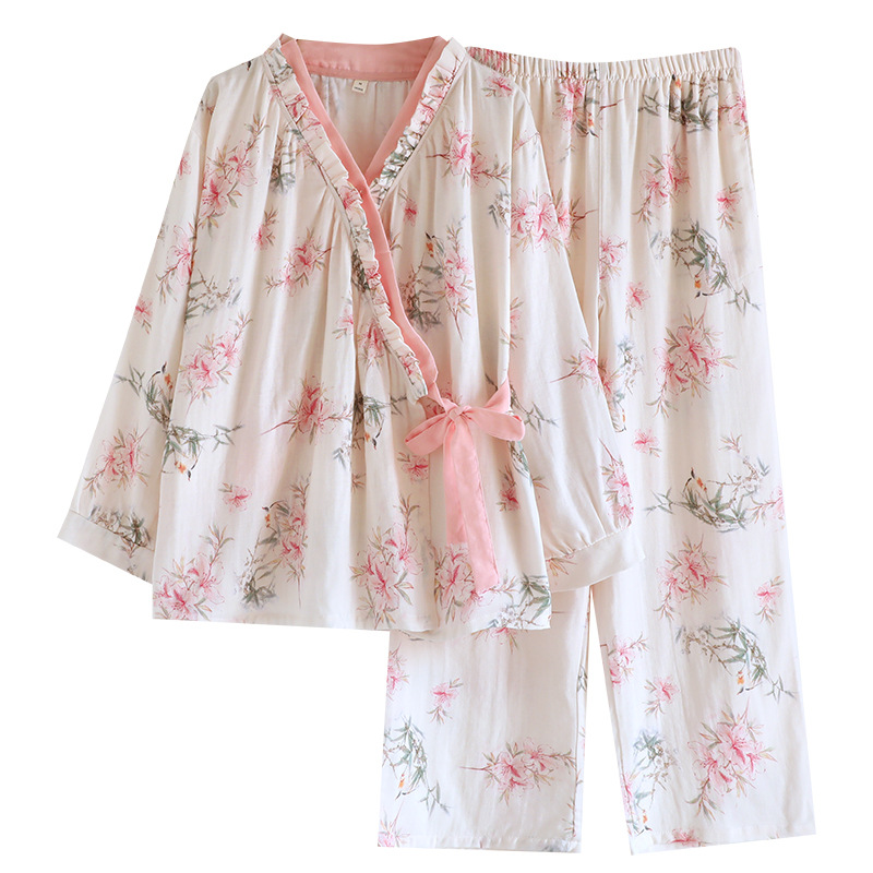 새와 꽃향기 대각선 라펠 슈트