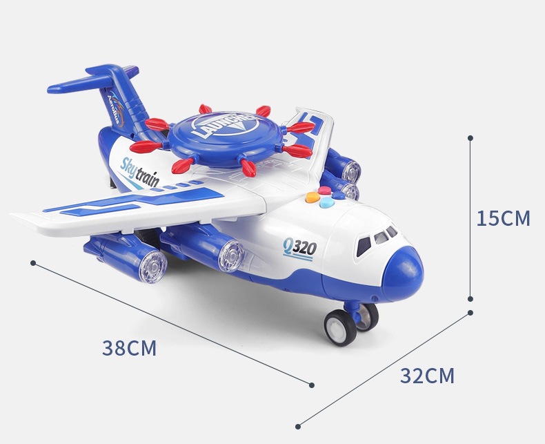 Large Drop-Resistant Airplane Toy Inertial/Remote Control Car
