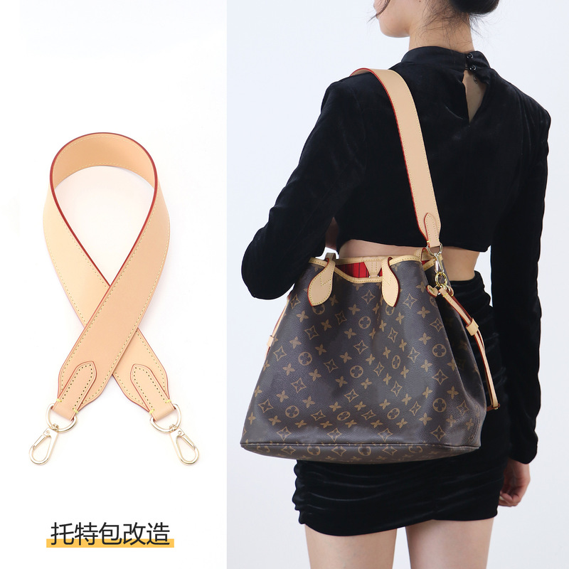 neverfull Shoulder Strap Suitable for Lv Tote Bag Shopping Bag Retrofit Old Flower Bucket Bag Wide Strap Bag with Accessories