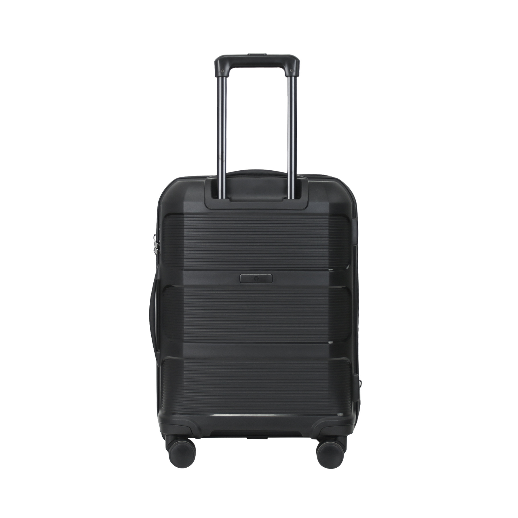 Bộ vali PP siêu nhẹ 3 size 20 24 28 inch khóa TSA du lịch — màu đen, màu tím chi tiết 4