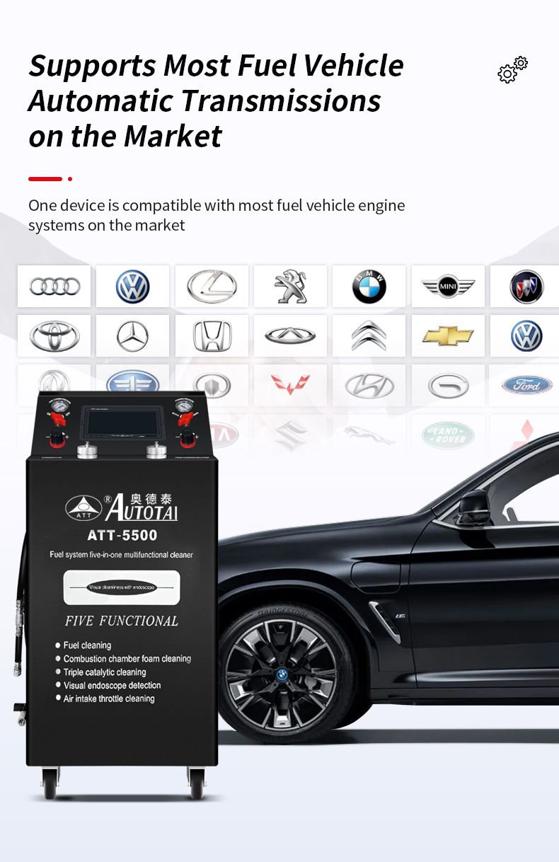 Car Engine Fuel System Cleaning Machine Combustion Chamber Foam Throttle Valve Three-Way Catalytic Converter Cleaning Equipment Without Disassembly