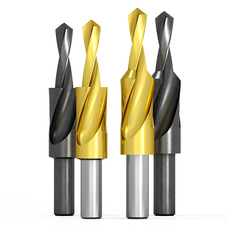 貝利二級鑽直柄階梯鑽含鈷鍍鈦台階鑽頭子母鑽M3-M12