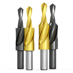 貝利二級鑽直柄階梯鑽含鈷鍍鈦台階鑽頭子母鑽M3-M12