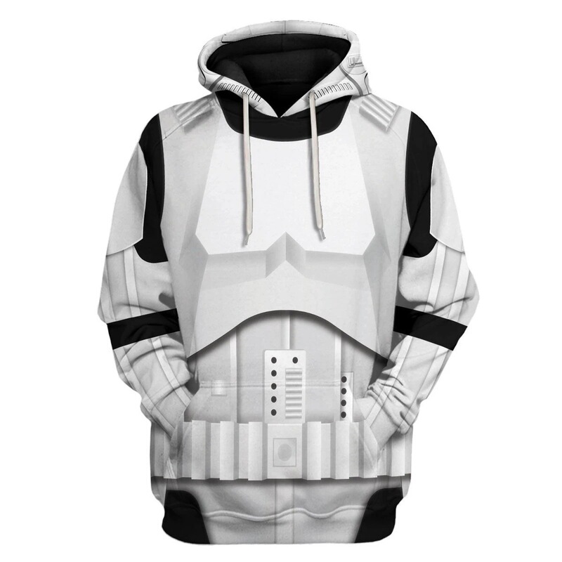 2021 New Star Wars defective products R2-D2 robot 3D digital printing hooded sweater Cosplay