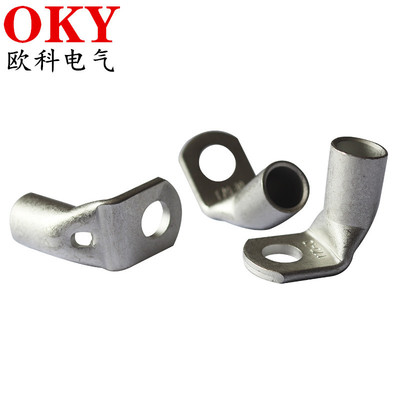 厂家供应 L型直角折弯铜鼻子T90-16/5/6/8/10铜线耳 90度铜管端子|ru