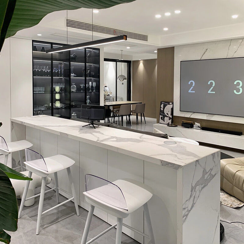 Sofa Back Bar Table Home Kitchen Slate Island Table Dining Table Integrated Bar Cabinet Guest Restaurant Partition Long Table