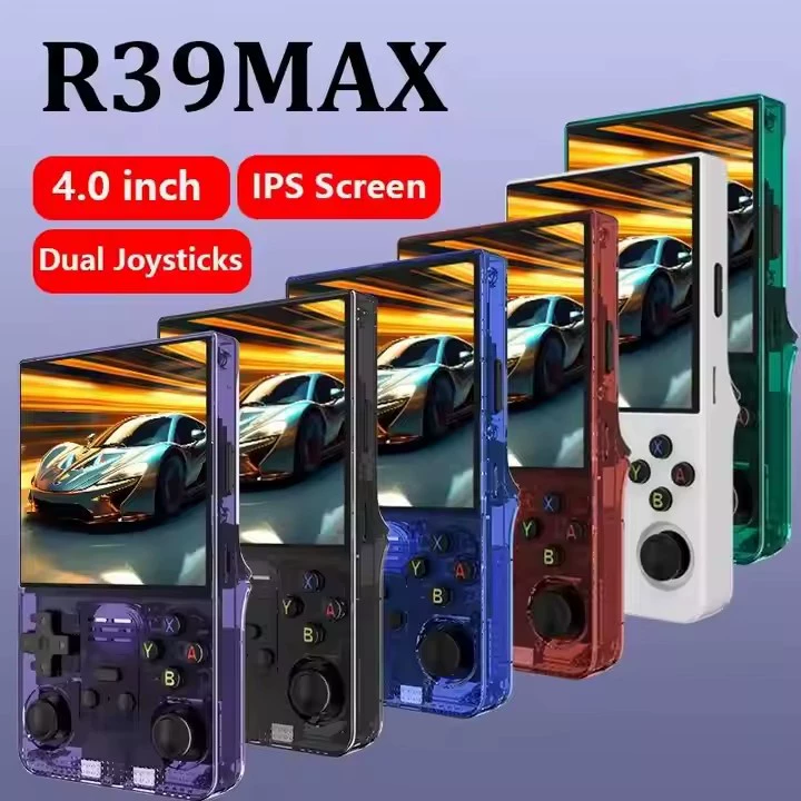 Новая портативная игровая консоль R39 MAX с открытым ПО, 4.0-дюймовый HD экран, ретро-джойстик