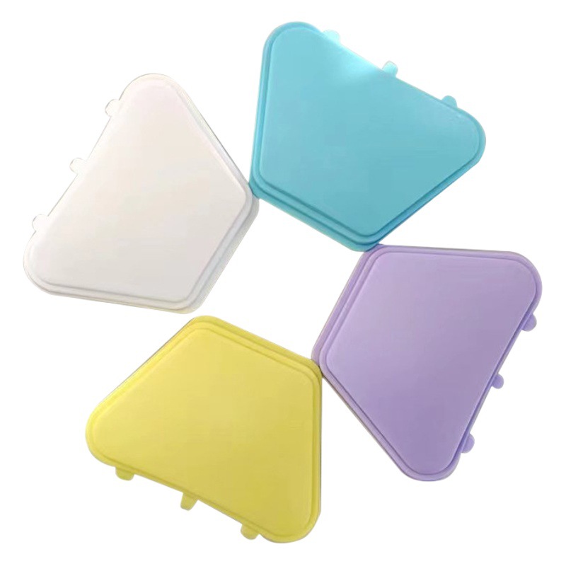 Dental caja de dientes de color caja trapezoidal caja de almacenamiento de dientes titular caja de dentadura caja corrector caja de dientes caja de tirantes