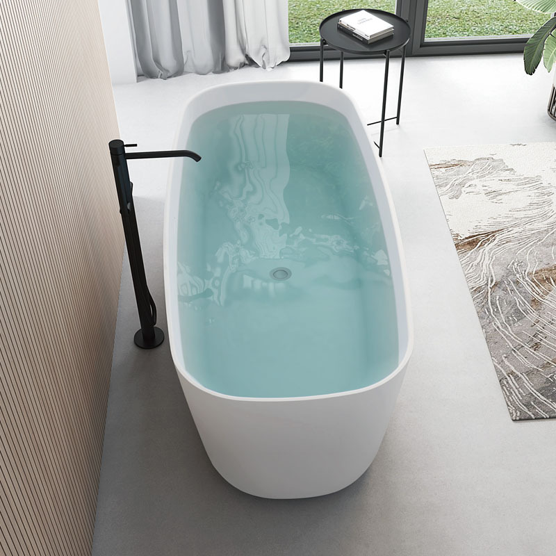 Light Luxury Hotel B&B Bathtub Independent Small Bathroom Bathtub Integrated Acrylic Bathtub