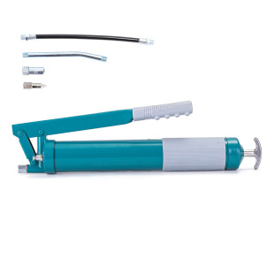 Bibo machinery small manual grease gun excavator oiler single pressure rod heavy duty high pressure portable grease gun