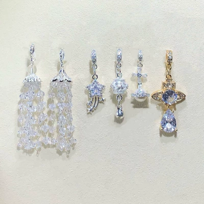 High Color Retention 14K Gold-Filled Crystal DIY Accessories Heavy Tassel Pendant Spacer Beads Bracelet Necklace Beaded Accessories
