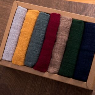 Pure Cotton Absorbent Tea Towel Double-Layer Thickened Bamboo Cotton and Linen High-End Chinese Style Tea Towel Cloth Hand Towel Rag Wholesale Customization