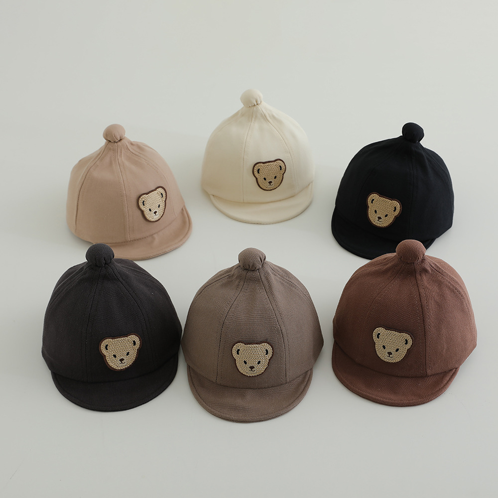 12-30 Sombreros para bebés de primavera y otoño delgados ajustables gorra gorra gor